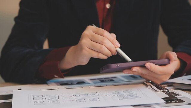 Programmer and Developer coding software application.
