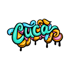 graffiti name lettering typography art illustration