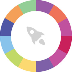 Business circle infographic.Can be used for process diagram, workflow layout, info graph, annual report, flow chart.