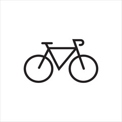 Bicycle, Cycling, Icon, Editable Stroke, Symbol. Bike. Icon for design. Easily editable stock illustration