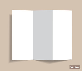 6 side Brochure design vector mockup image