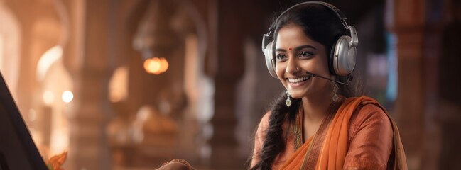 East Indian Female Gamer Professional Employment Good Looking Environment Generative AI