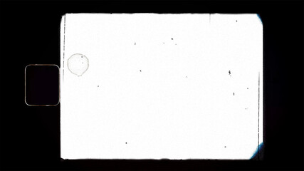 blank or empty super 8 film filmgrain dust and scratches. Opacity or screen mode usage for overlay