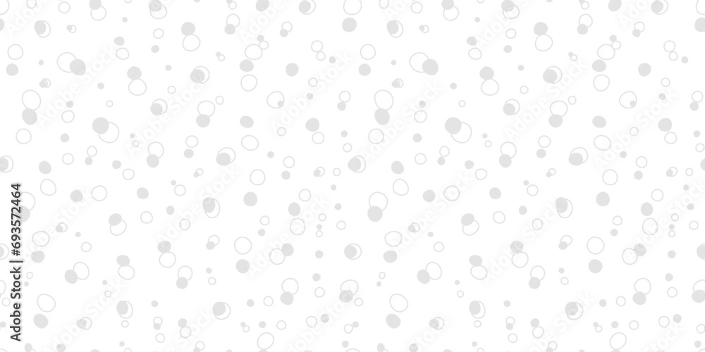 Poster white and grey hand drawn polka dot vector backgorund, seamless repeat pattern, modern banner design