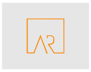 Initial Letter AR Logo Design. Unique new stylish modern attractive AR initial based letter icon logo.