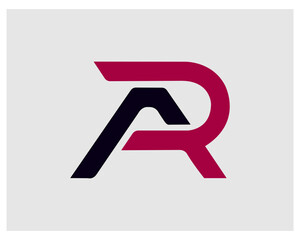 Initial Letter AR Logo Design. Unique new stylish modern attractive AR initial based letter icon logo.