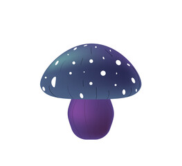 Cartoon mushrooms. Vector illustration, print for background, print on fabric, paper, wallpaper, packaging.	