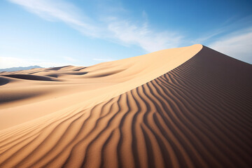 Fototapeta na wymiar sand dunes in the desert. Generative Ai