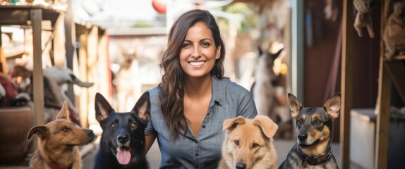 East Indian Woman Veterinarian Employee Career Attractive Concept Generative AI - obrazy, fototapety, plakaty