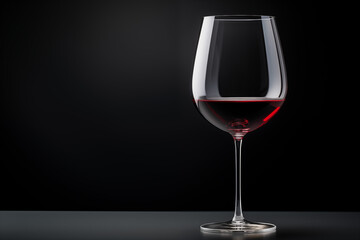 Glass of red wine in minimalist style 2_6