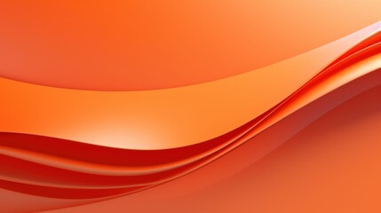 orange waves 3d on isolated background