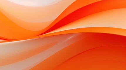 orange waves 3d on isolated background