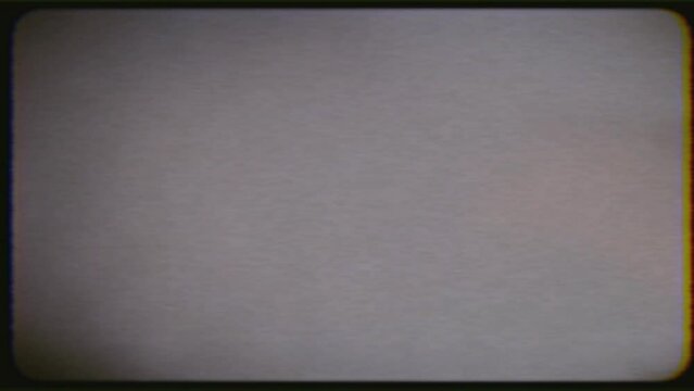 Retro TV Display with Noise Distortions Glitch TV screen. Nostalgic Retro Video effect