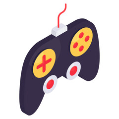 A unique design icon of gamepad 