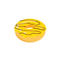 Donut isolated on a white background. Cute, colorful and glossy donuts - 693581838