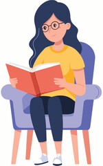child reading a book