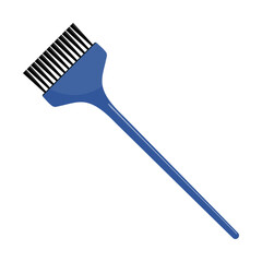 Hair coloring brush. Tool for hairdressing salon, hair care. Vector illustration.