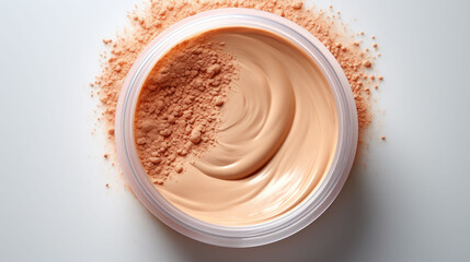 Whipped Peach Fuzz texture in a foundation, blending effortlessly for a naturally radiant complexion.