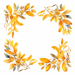 autumn leaves frame