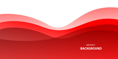 minimal elegant red wave layer abstract background for banner, poster, brochure, website. vector illustration