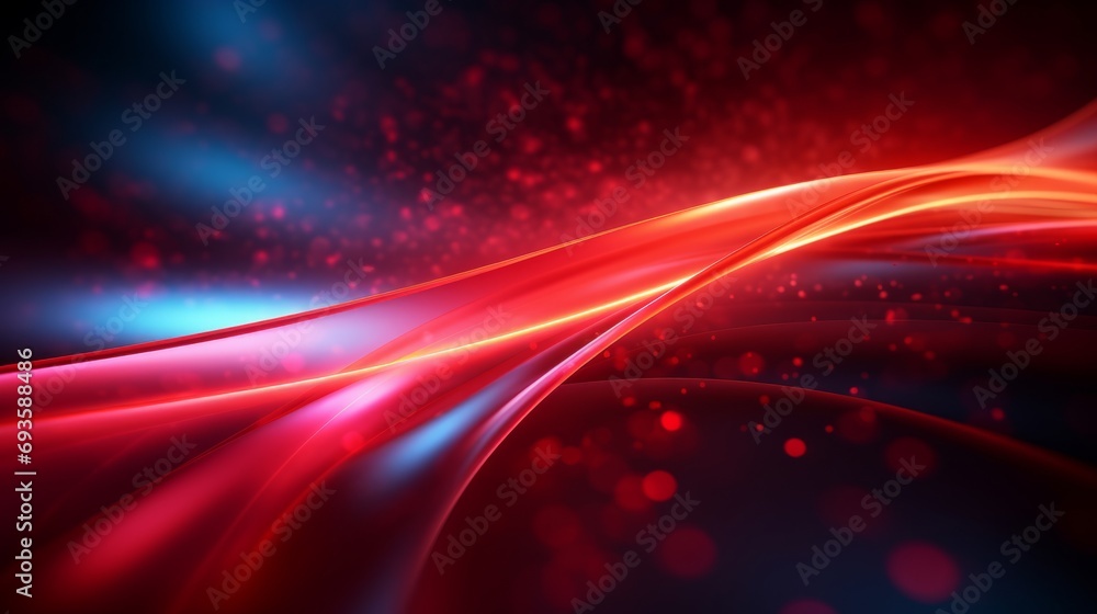 Poster abstract red background with waves