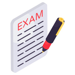 Modern design icon of test