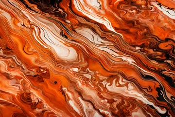 Schilderijen op glas background of orange water © AI artistic beauty