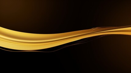 gold fluid oil on isolated background