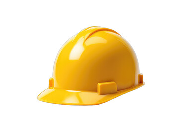 Fototapeta premium yellow hard hat on transparent background