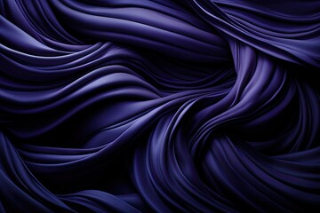 Fototapeta premium Luxurious Purple Blue Silk Fabric Draped Elegantly