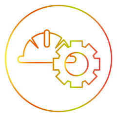 construction gradien icon