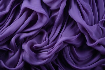 Obraz premium Luxurious Purple Silky Fabric Draped Elegantly