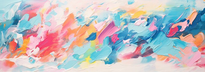 Fototapeta premium a colorful splatter of oil paint Generative AI