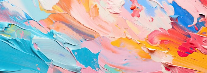 a colorful splatter of oil paint Generative AI - obrazy, fototapety, plakaty