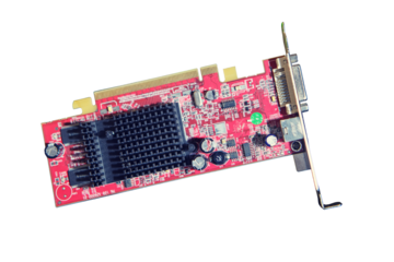 Video card, isolated on a white background