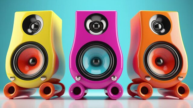 Vintage and retro speakers and audio soundsystems