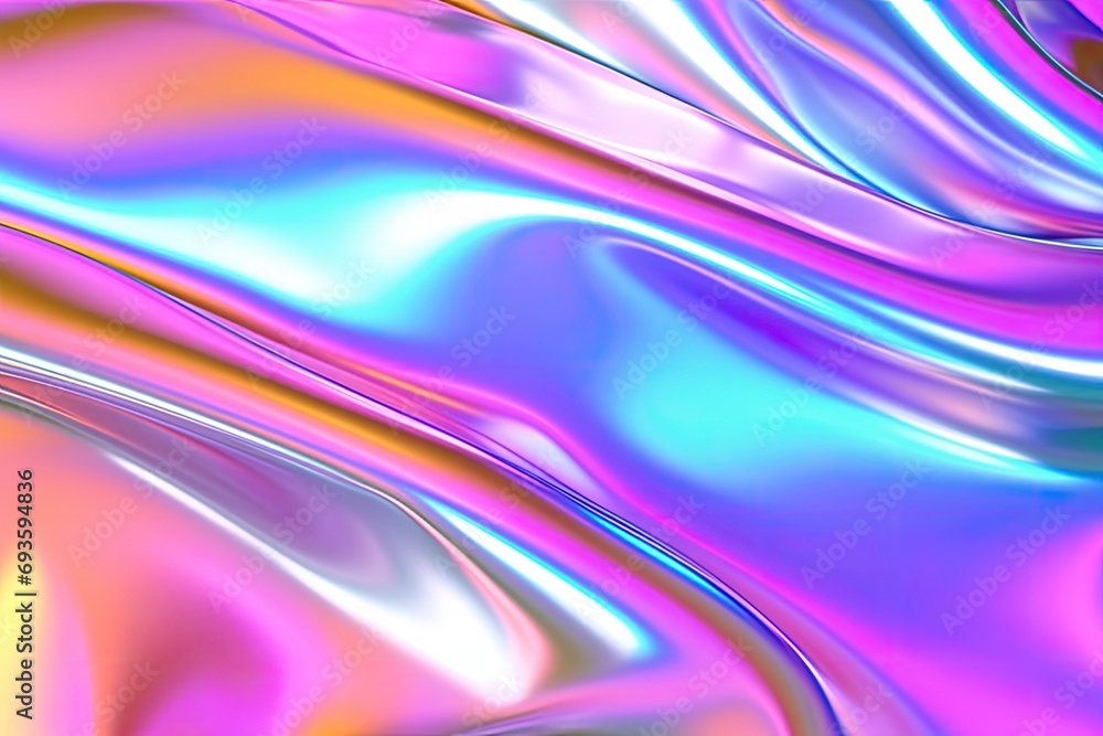 Poster holography iridescent gradient abstract background