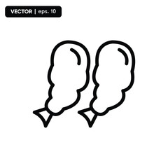cake icon, japanese food icon. vector eps 10