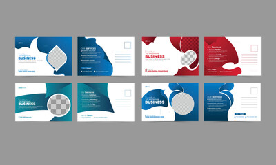 Creative Business Postcard Design Organic Template