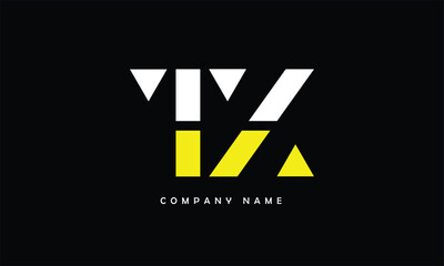 TZ, ZT, T, Z Abstract Letters Logo Monogram