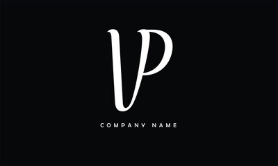 VP, PV, V, P Abstract Letters Logo Monogram