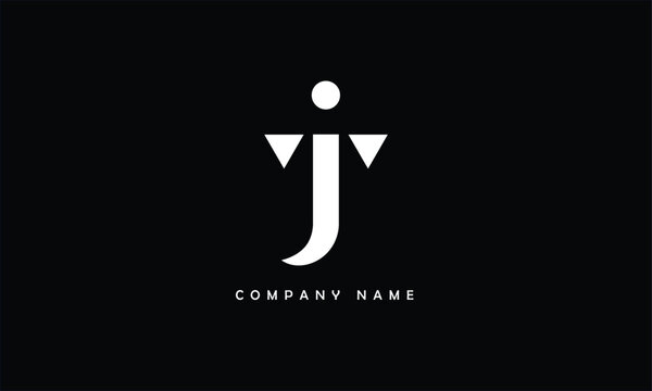 JT, TJ, J, T Abstract Letters Logo Monogram