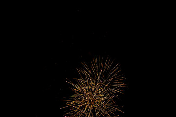 Fototapeta premium Colorful fireworks at night