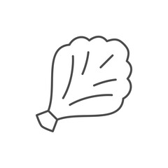 Sauna whisk line outline icon