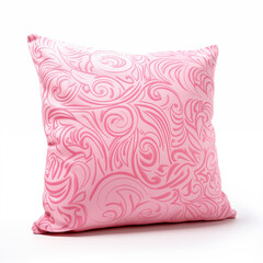 pillow isolated on a white background, Pink Pillow