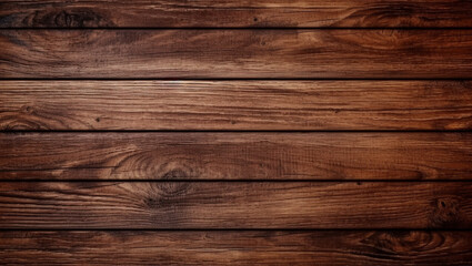 Wooden background. Texture made of wooden boards. Dark Brown Wood texture with scratches.