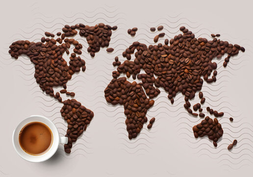 coffee world map