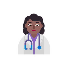 Fototapeta premium Woman Health Worker: Medium-Dark Skin Tone