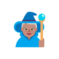 Woman Mage: Medium Skin Tone