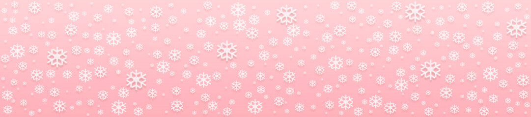 Snow background. Christmas snowy winter design.  Cold weather effect. Magical nature, fantasy, snowfall texture decoration.